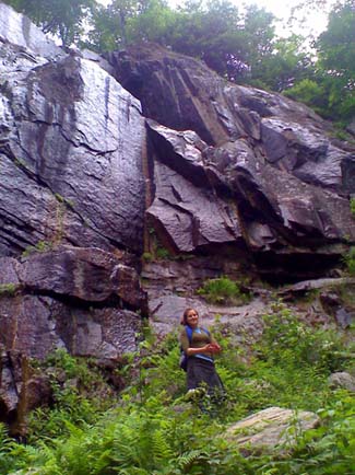 Some ledges of Frankenstein Cliffs (photo by Bill Mahony)