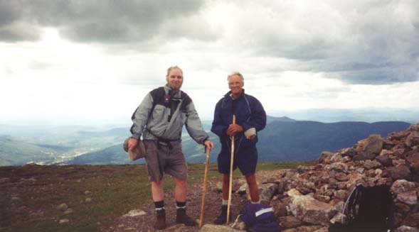 On the summit of Mount Eisenhower (photo by Webmaster)