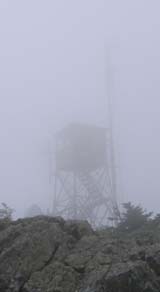Tower in the fog on Killington Peak (photo by Mark Malnati)
