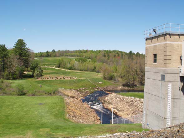 View from Barre Falls Dam (photo by Webmaster)